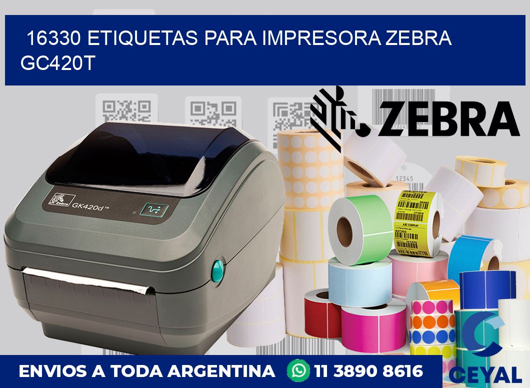 16330 etiquetas para impresora zebra GC420T