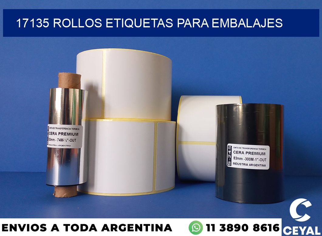 17135 rollos etiquetas para embalajes