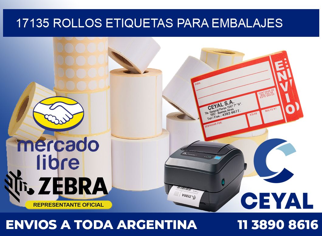 17135 rollos etiquetas para embalajes