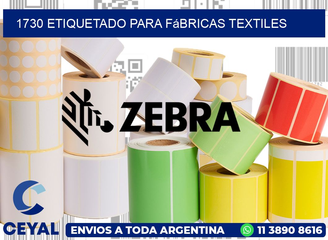1730 Etiquetado para fábricas textiles