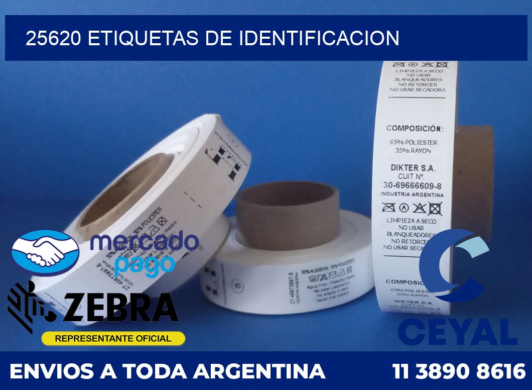 25620 Etiquetas de identificacion