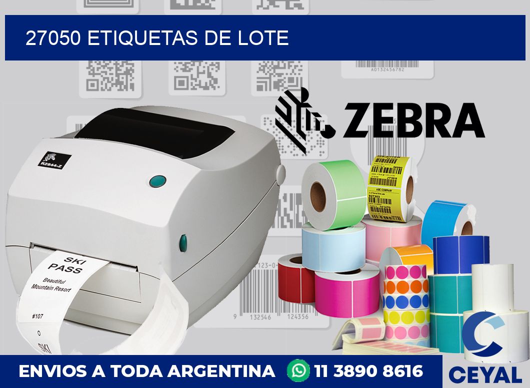 27050 Etiquetas de lote