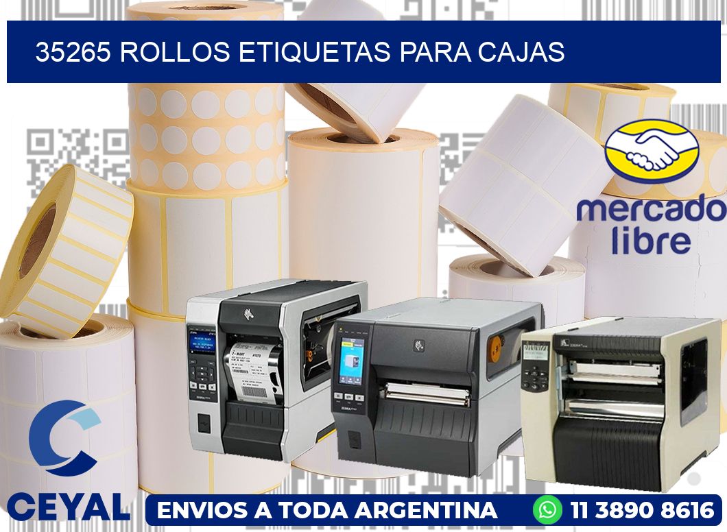 35265 rollos etiquetas para cajas