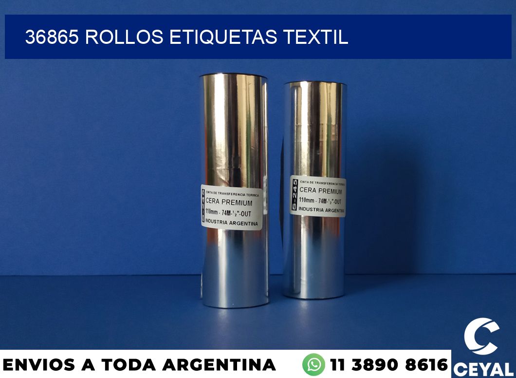 36865 rollos etiquetas textil