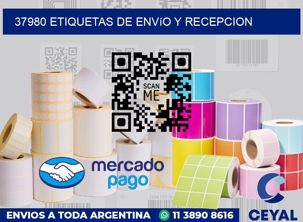 37980 Etiquetas de envío y recepcion