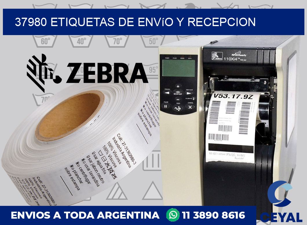 37980 Etiquetas de envío y recepcion