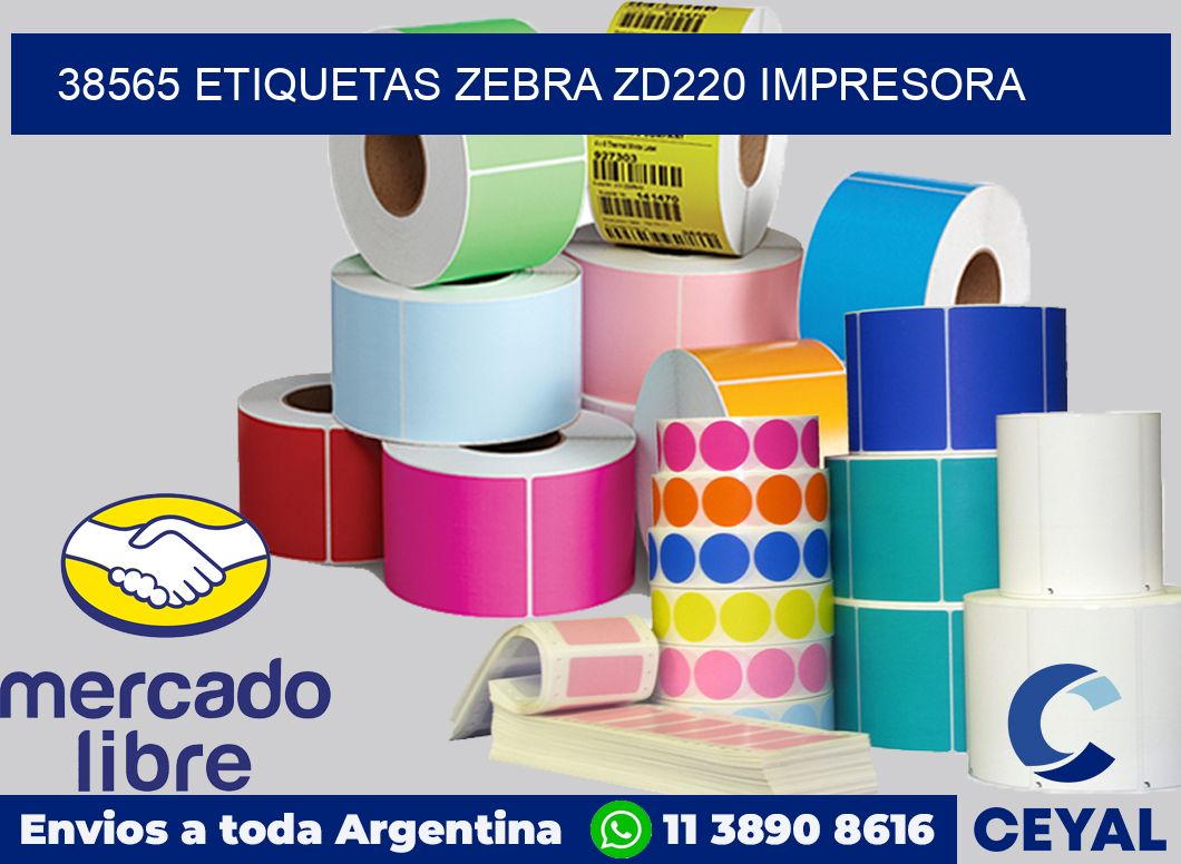 38565 etiquetas Zebra zd220 impresora