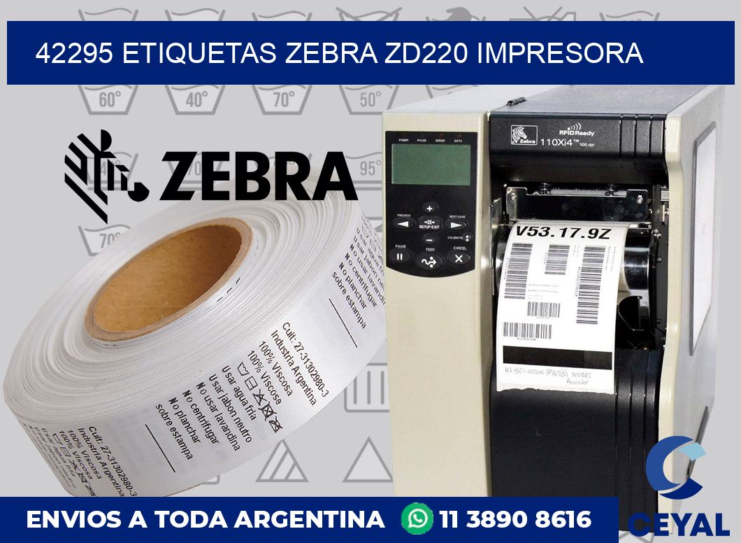 42295 etiquetas Zebra zd220 impresora