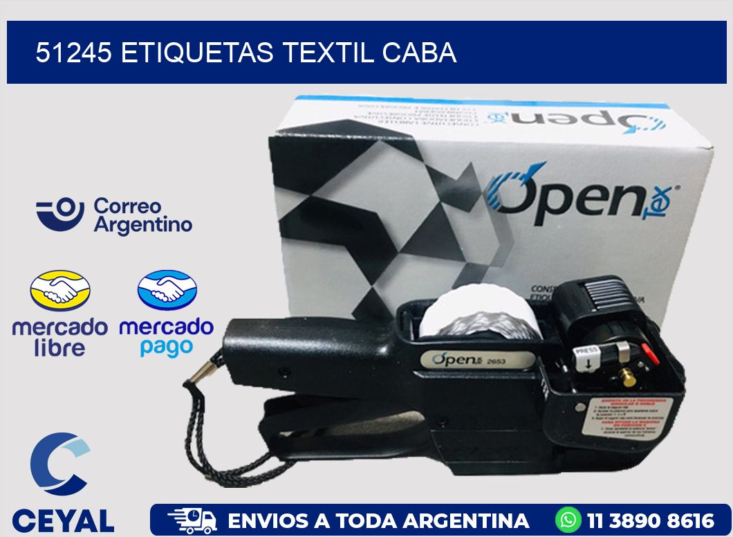 51245 etiquetas textil caba