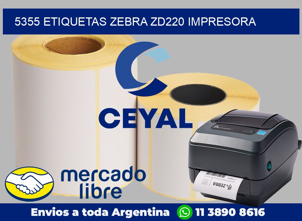 5355 etiquetas Zebra zd220 impresora