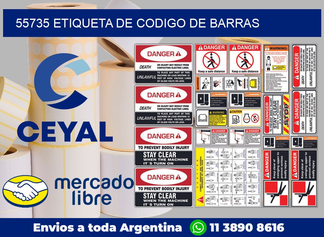55735 Etiqueta de codigo de barras