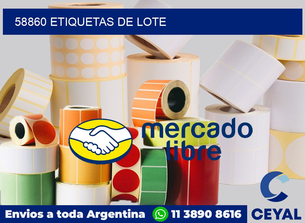 58860 Etiquetas de lote