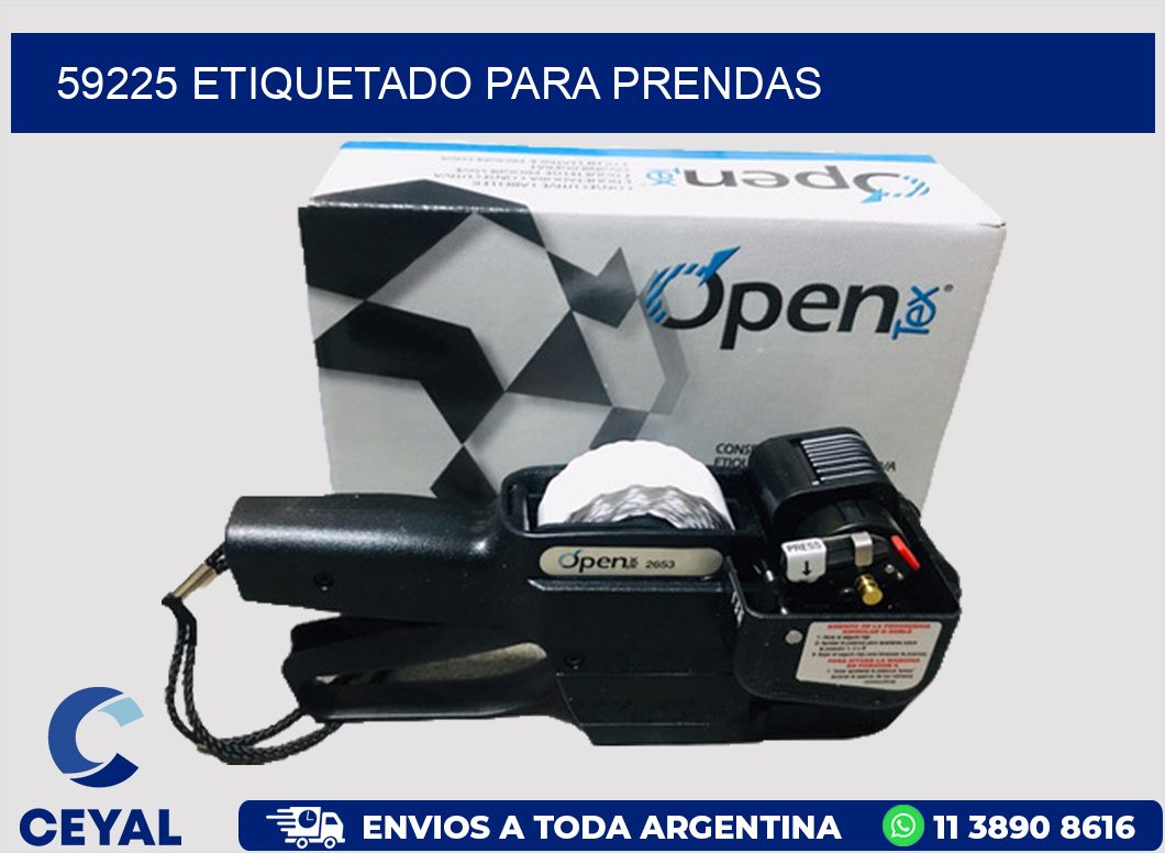 59225 Etiquetado para prendas