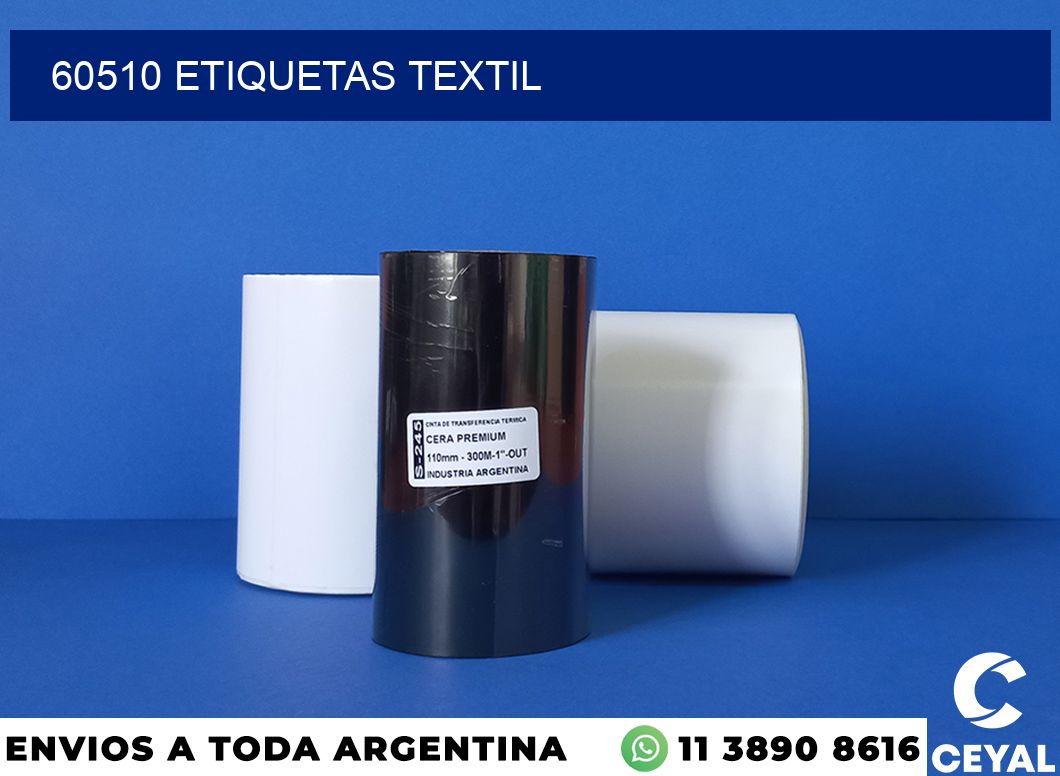 60510 etiquetas textil