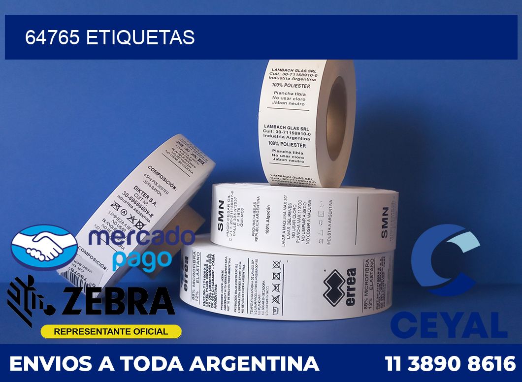 64765 etiquetas