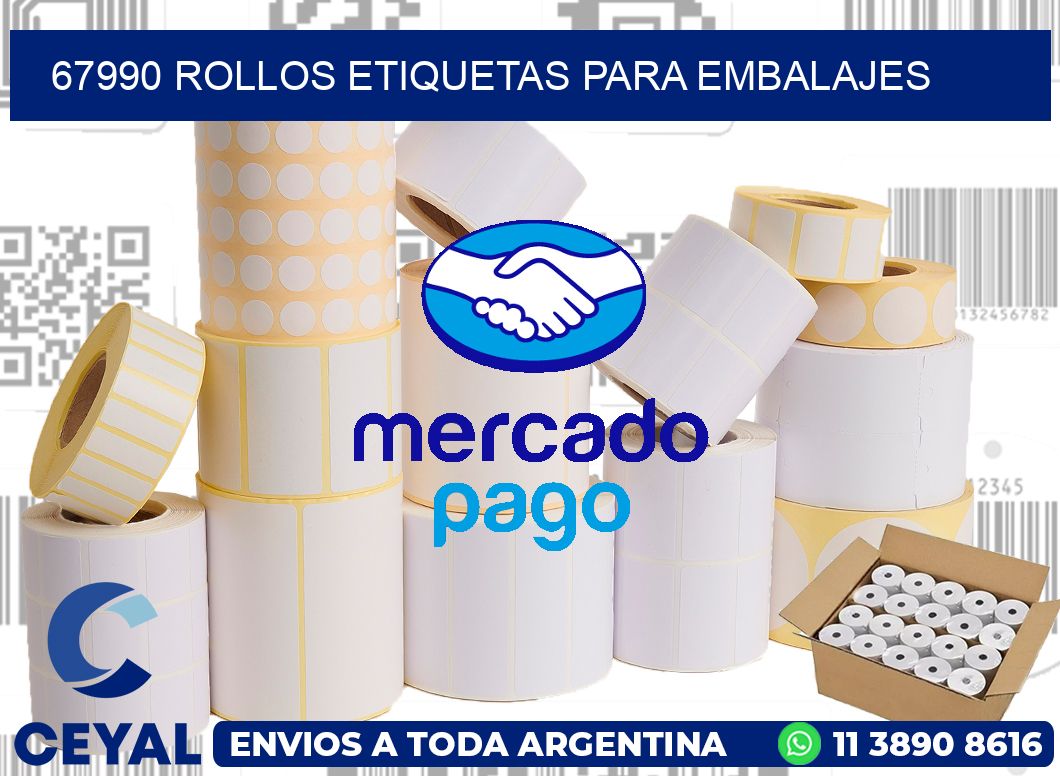 67990 Rollos etiquetas para embalajes