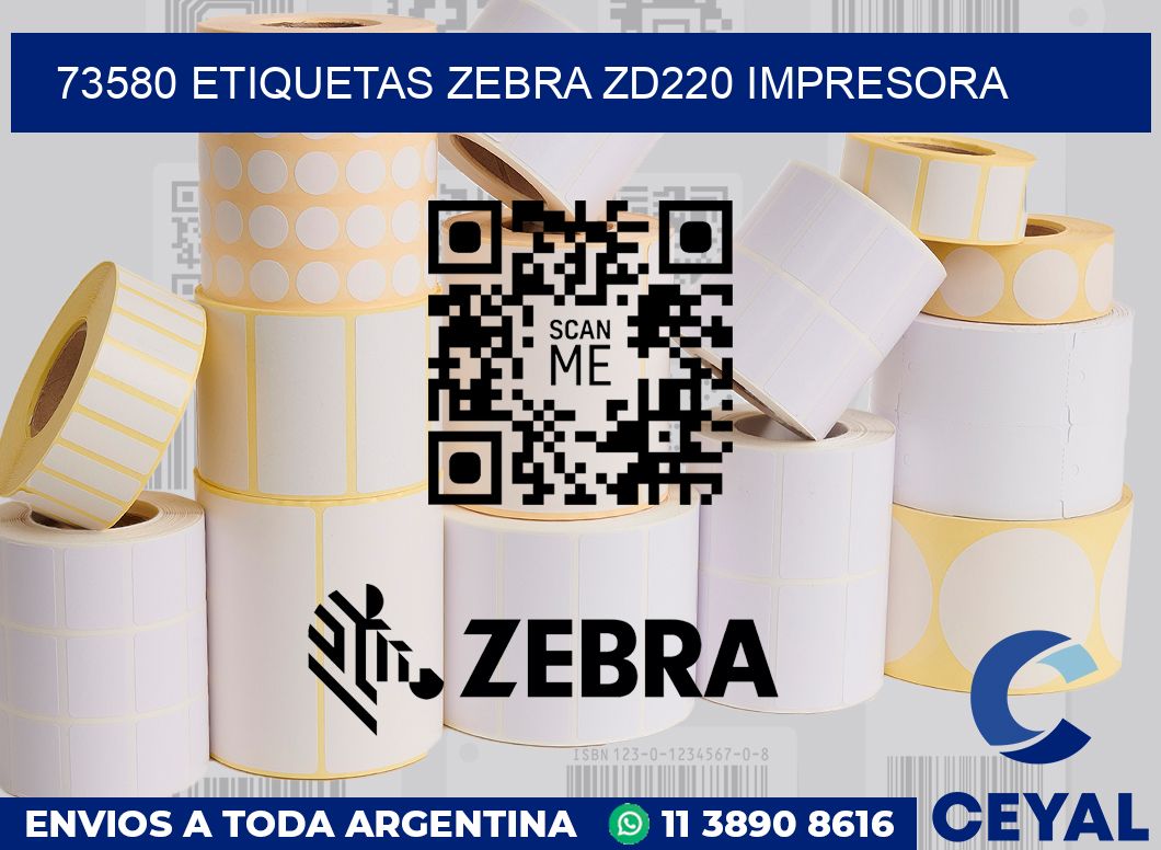 73580 etiquetas Zebra zd220 impresora