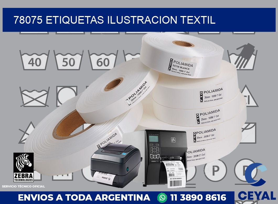 78075 etiquetas ilustracion textil