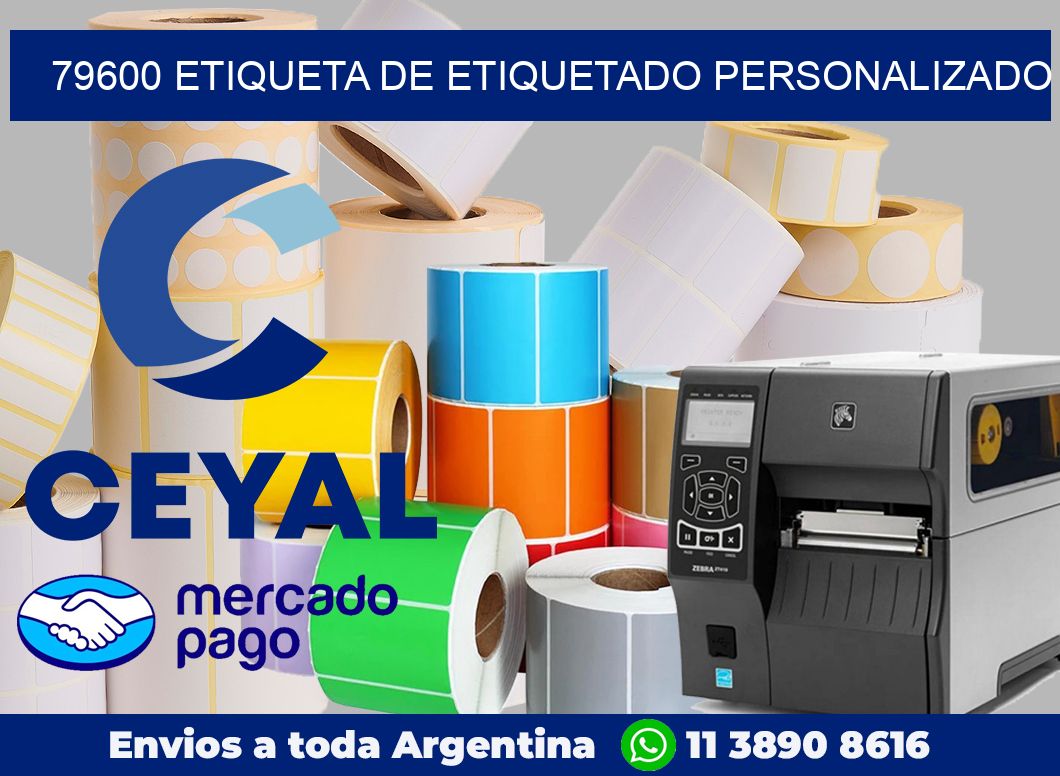 79600 Etiqueta de etiquetado personalizado