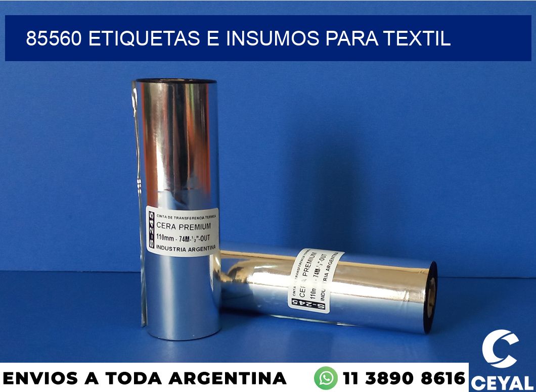 85560 etiquetas e insumos para textil