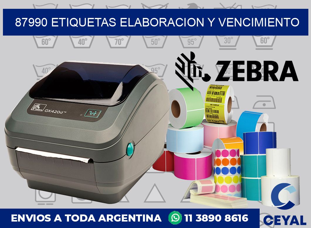 87990 Etiquetas elaboracion y vencimiento