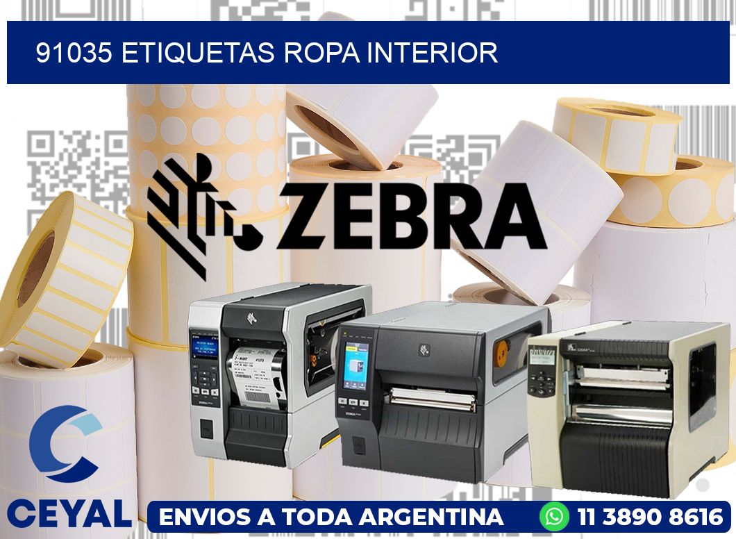91035 Etiquetas ropa interior