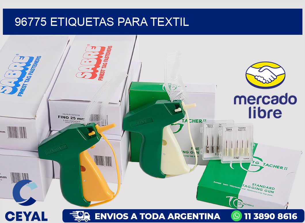 96775 etiquetas para textil