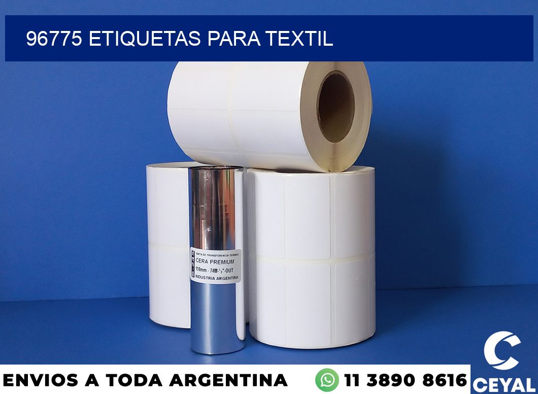 96775 etiquetas para textil