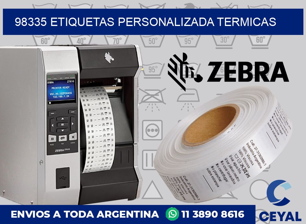 98335 etiquetas personalizada termicas