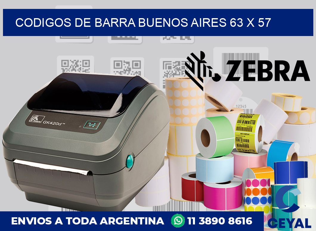Codigos de barra Buenos Aires 63 x 57