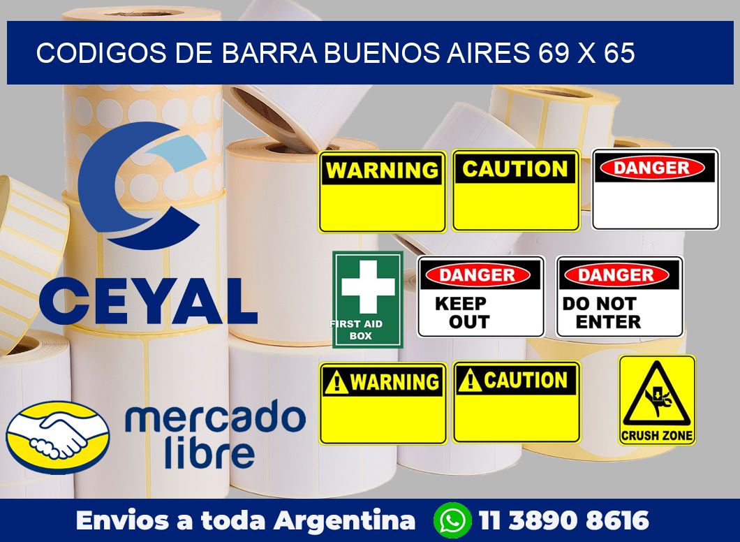 Codigos de barra Buenos Aires 69 x 65