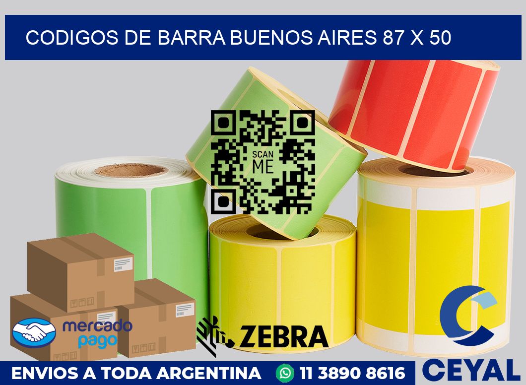 Codigos de barra Buenos Aires 87 x 50