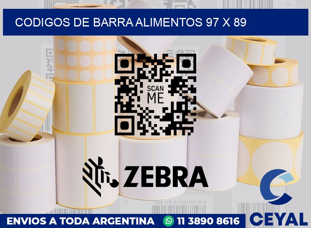 Codigos de barra alimentos 97 x 89