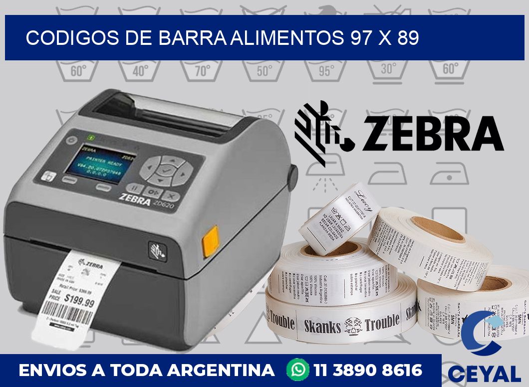 Codigos de barra alimentos 97 x 89