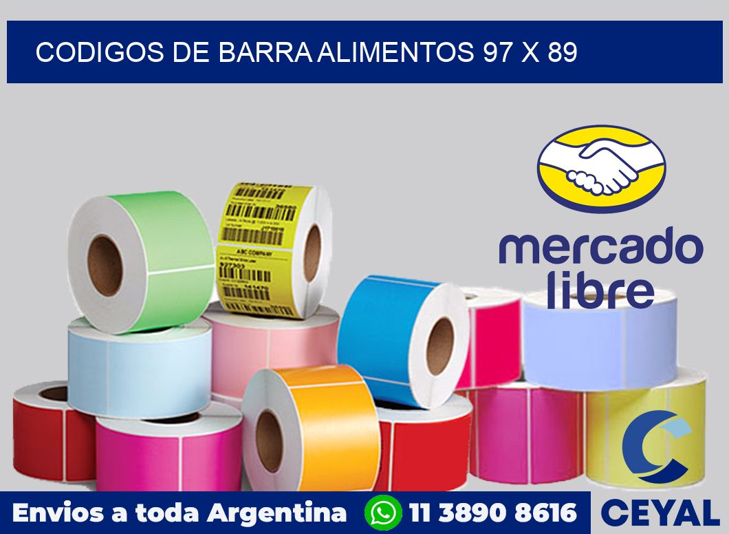 Codigos de barra alimentos 97 x 89