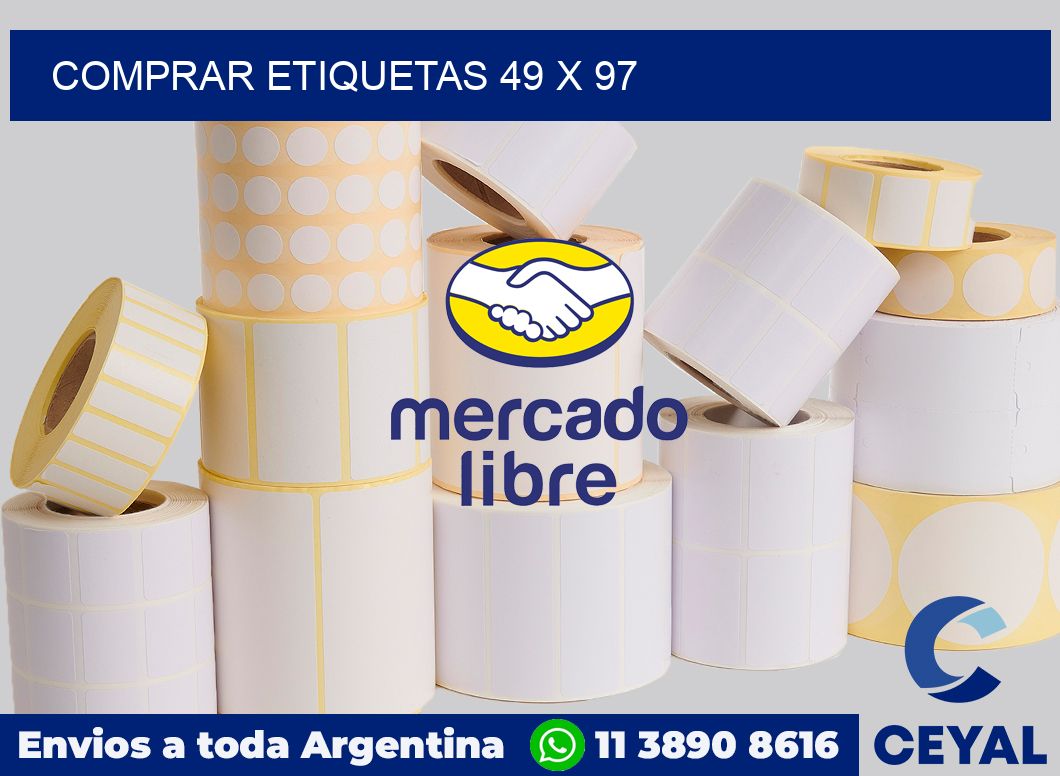 Comprar etiquetas 49 x 97
