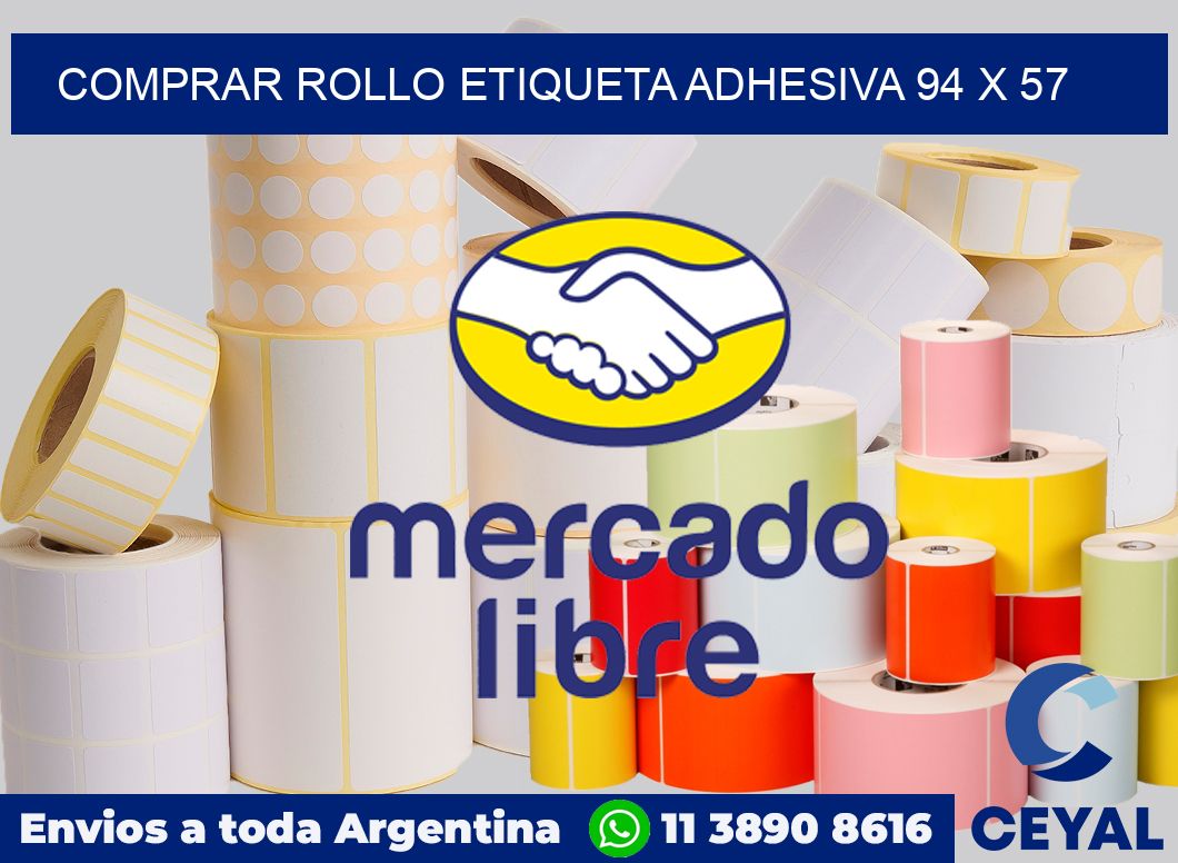 Comprar rollo etiqueta adhesiva 94 x 57