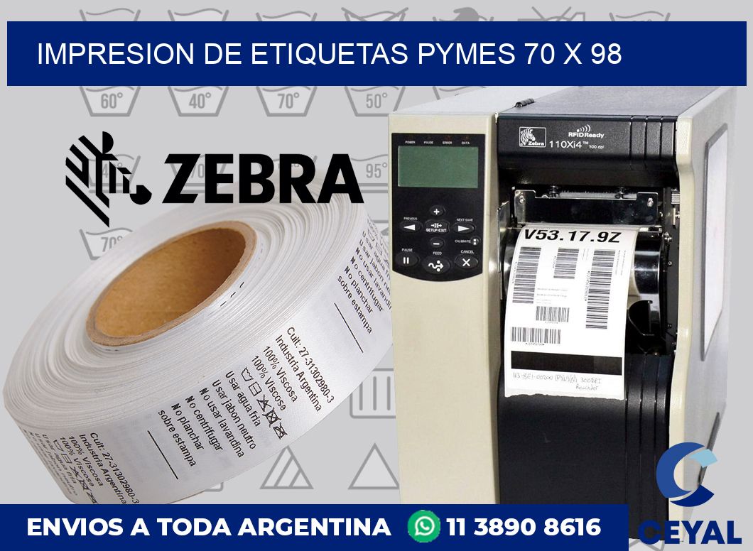 Impresion de etiquetas pymes 70 x 98