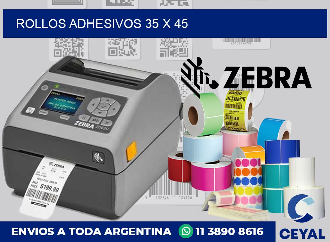 Rollos adhesivos 35 x 45