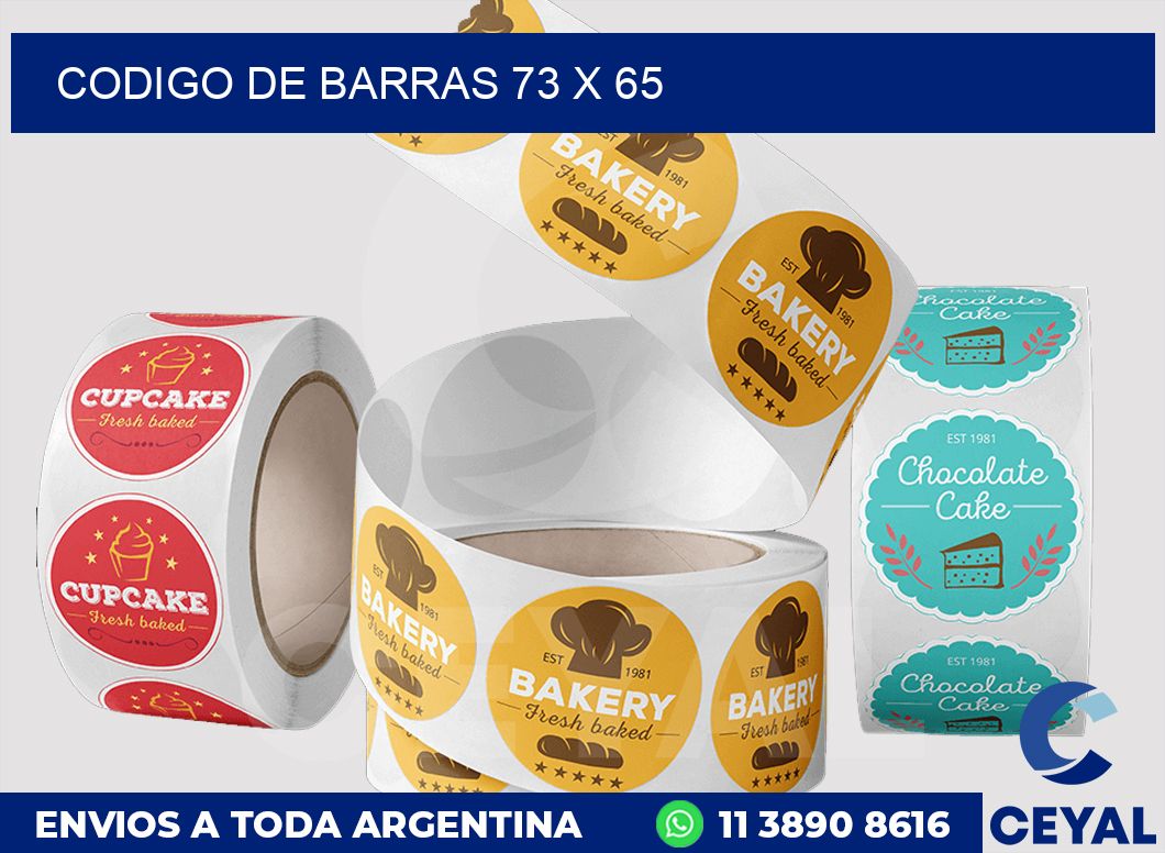 codigo de barras 73 x 65