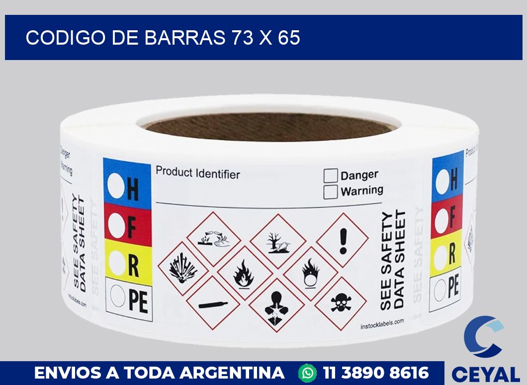 codigo de barras 73 x 65