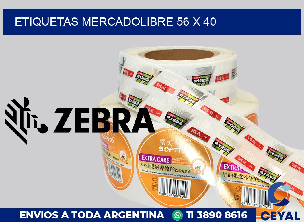 etiquetas mercadolibre 56 x 40