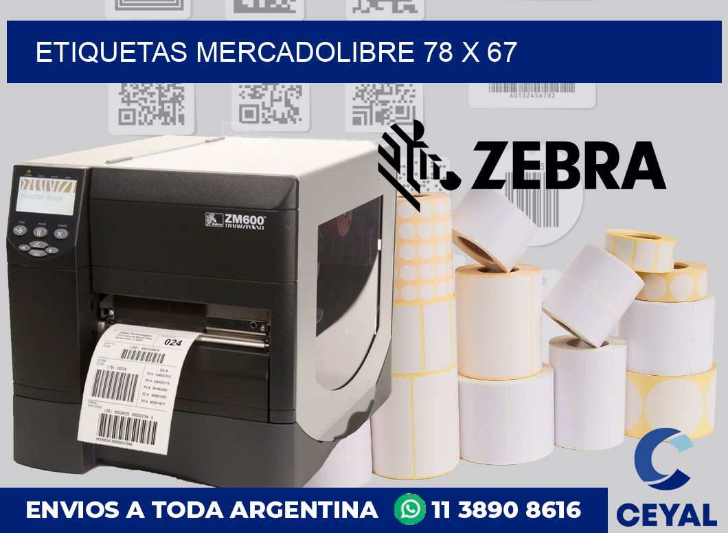 etiquetas mercadolibre 78 x 67