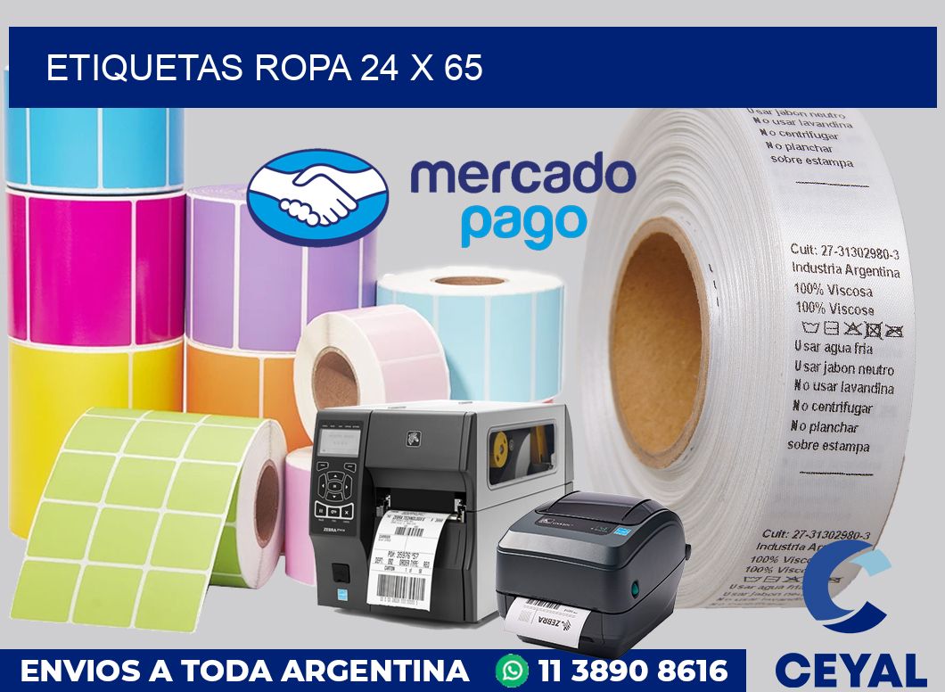 etiquetas ropa 24 x 65