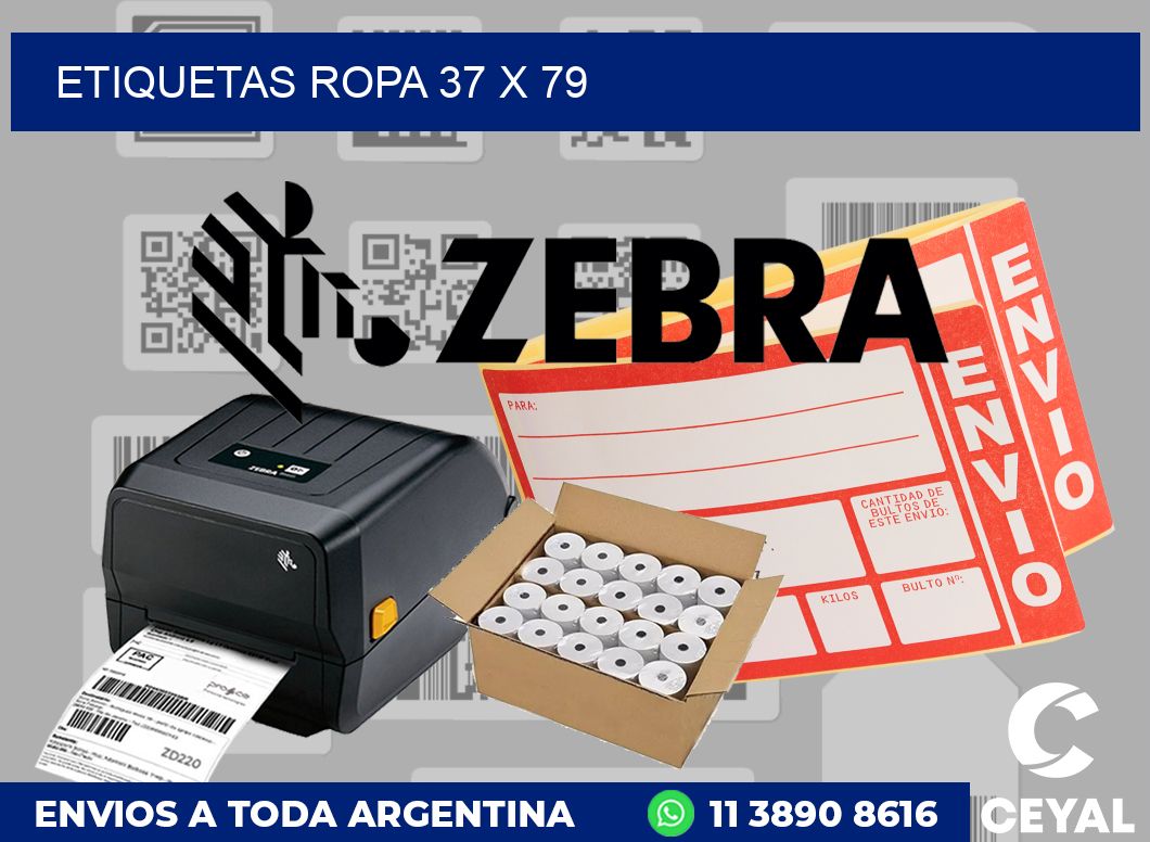 etiquetas ropa 37 x 79