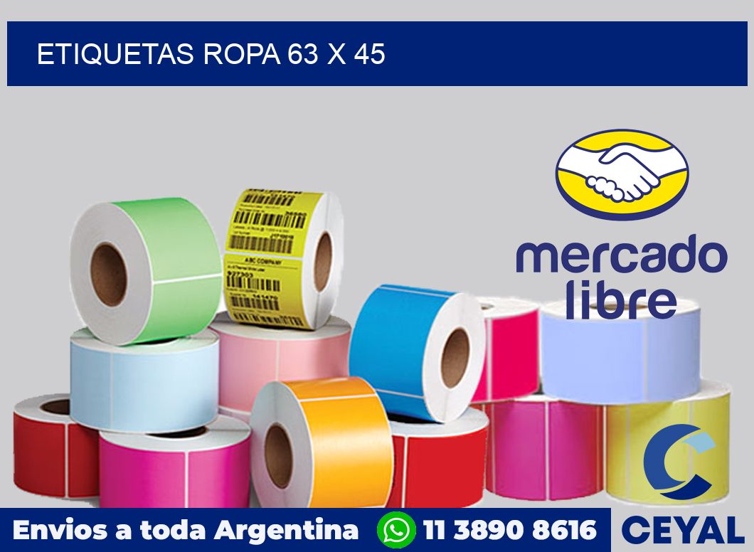 etiquetas ropa 63 x 45