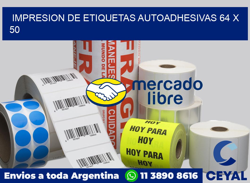 impresion de etiquetas autoadhesivas 64 x 50