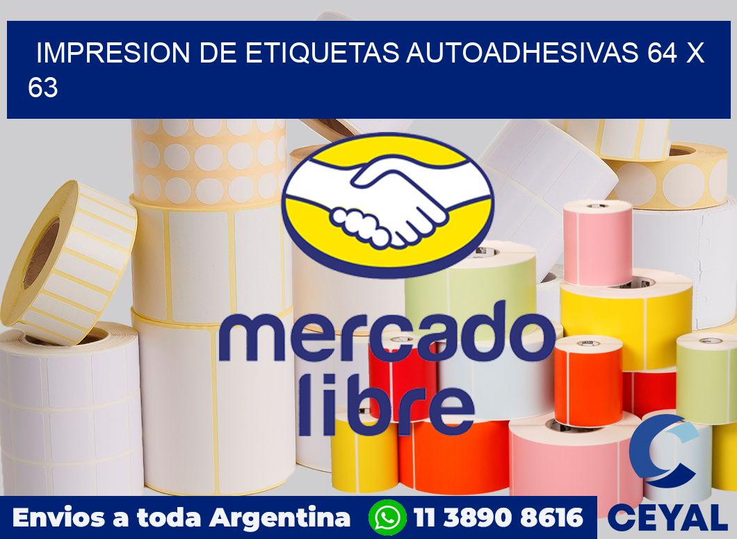 impresion de etiquetas autoadhesivas 64 x 63