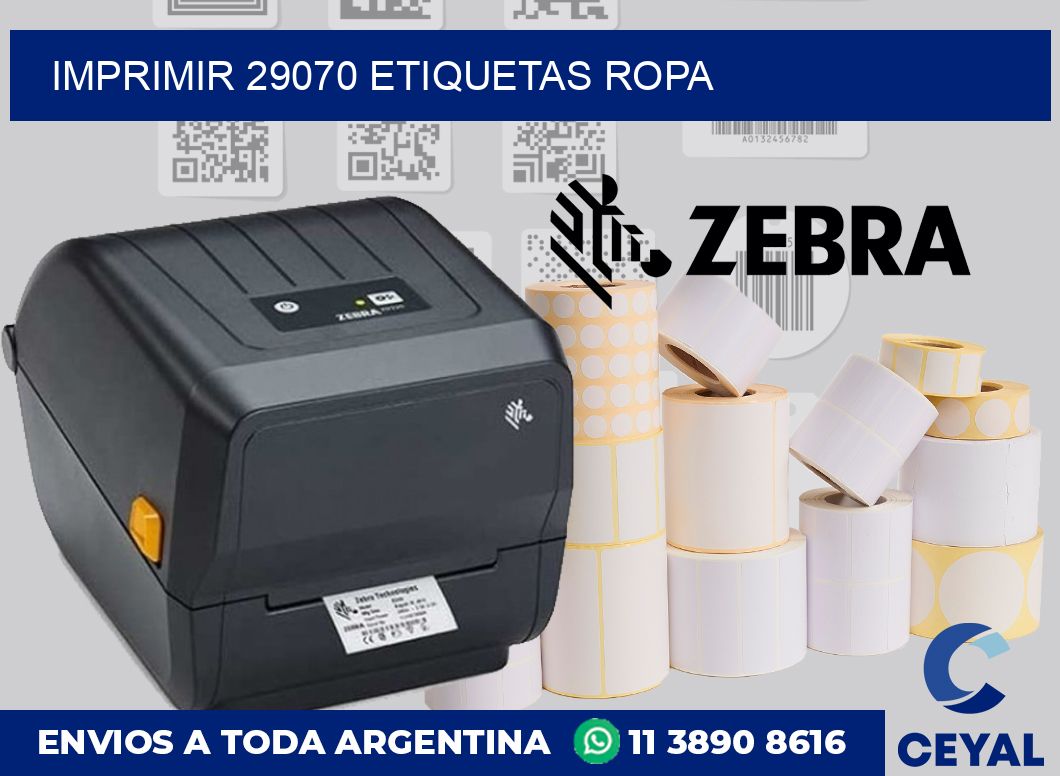 imprimir 29070 etiquetas ropa