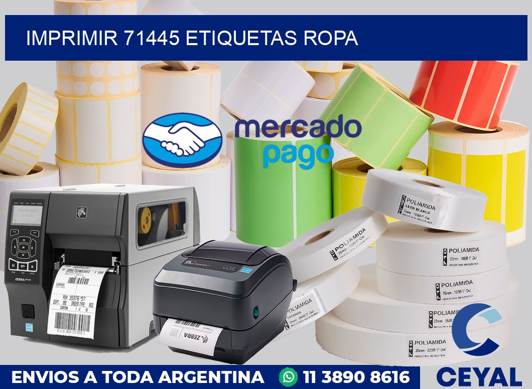 imprimir 71445 etiquetas ropa